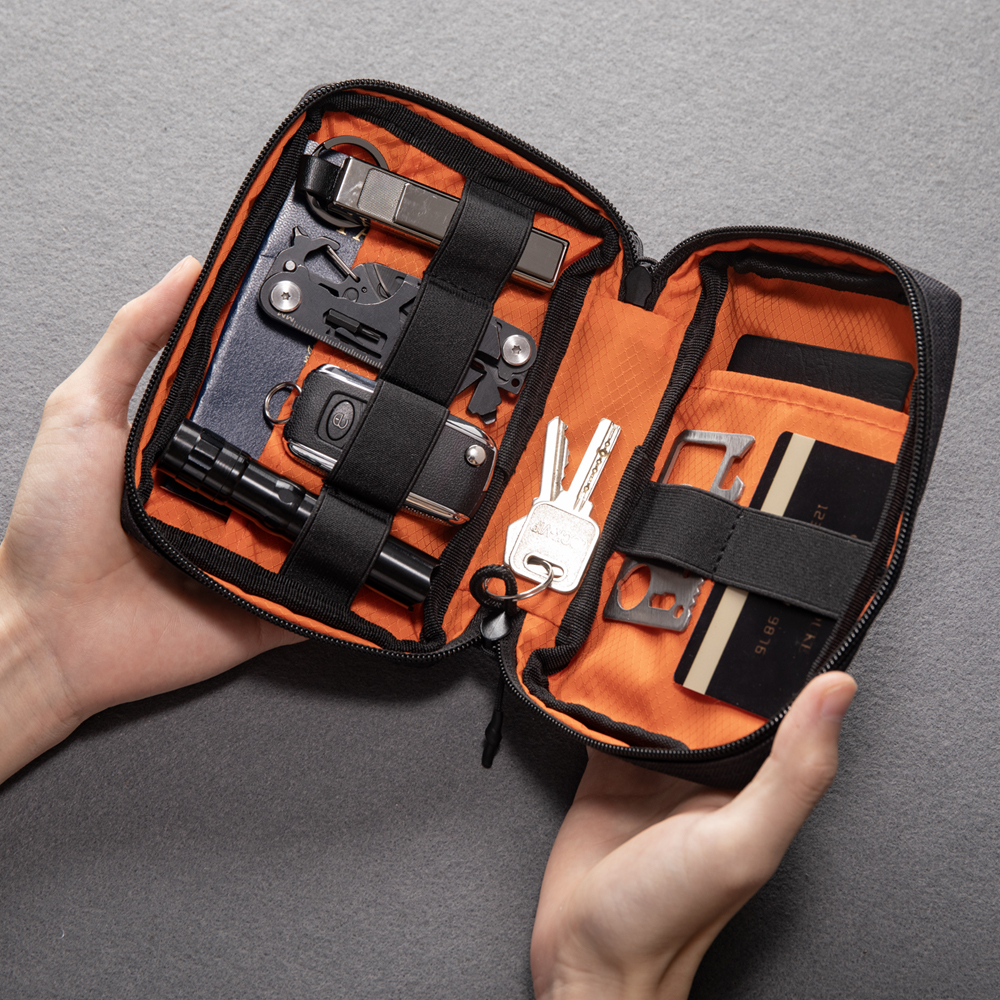 EDC Mid Organizer Pouch Everyday Carry Cable Kit Tactical Bag