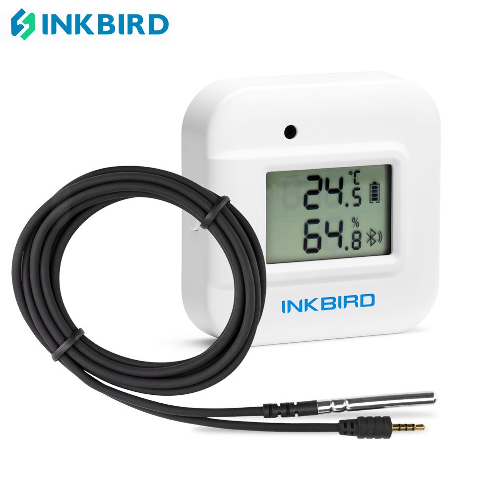 Беспроводной Bluetooth монитор температуры и влажности INKBIRD IBS-TH2 Plus, водонепроницаемый внешний зонд с магнитом для пивоварения, мяса, дома