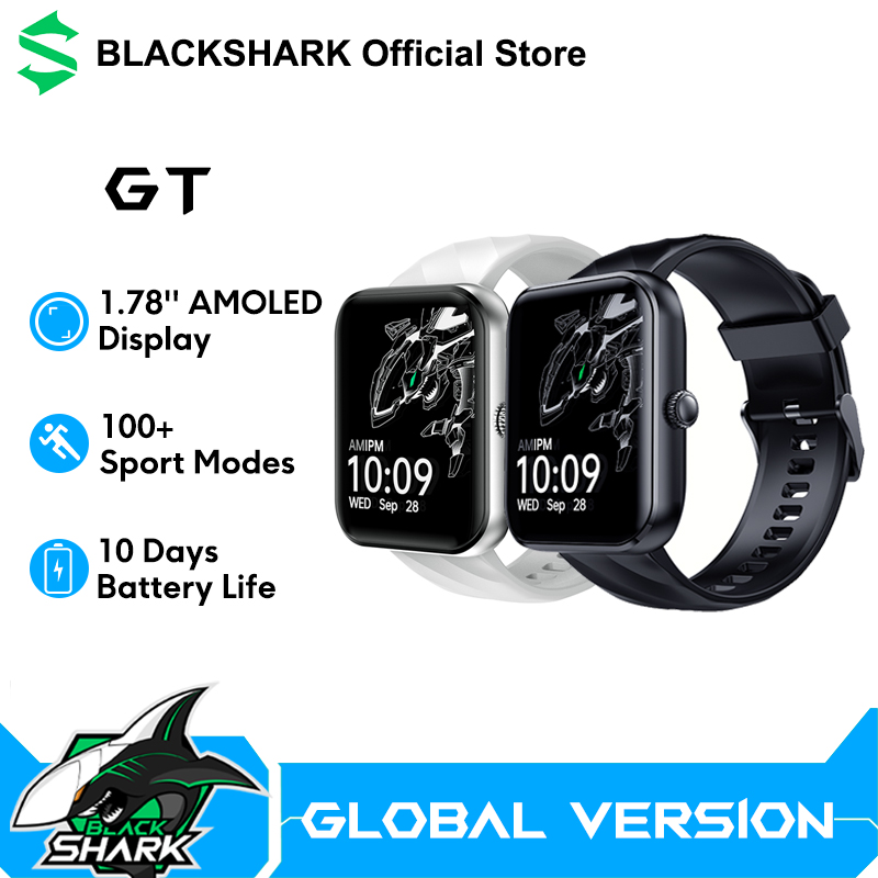 Глобальная версия Black Shark GT SmartWatch 1,78 AMOLED-экран 10-дневный срок службы батареи BT-вызовы Мониторинг здоровья 100+ спортивных режимов