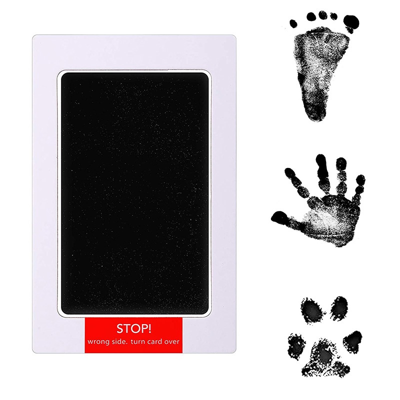 Kit de huella de pata de perro y gato sin tinta, almohadilla segura, no tóxica, huella de mano para bebé, recuerdo fácil DIY para ducha de recién nacido, recuerdo de mascota