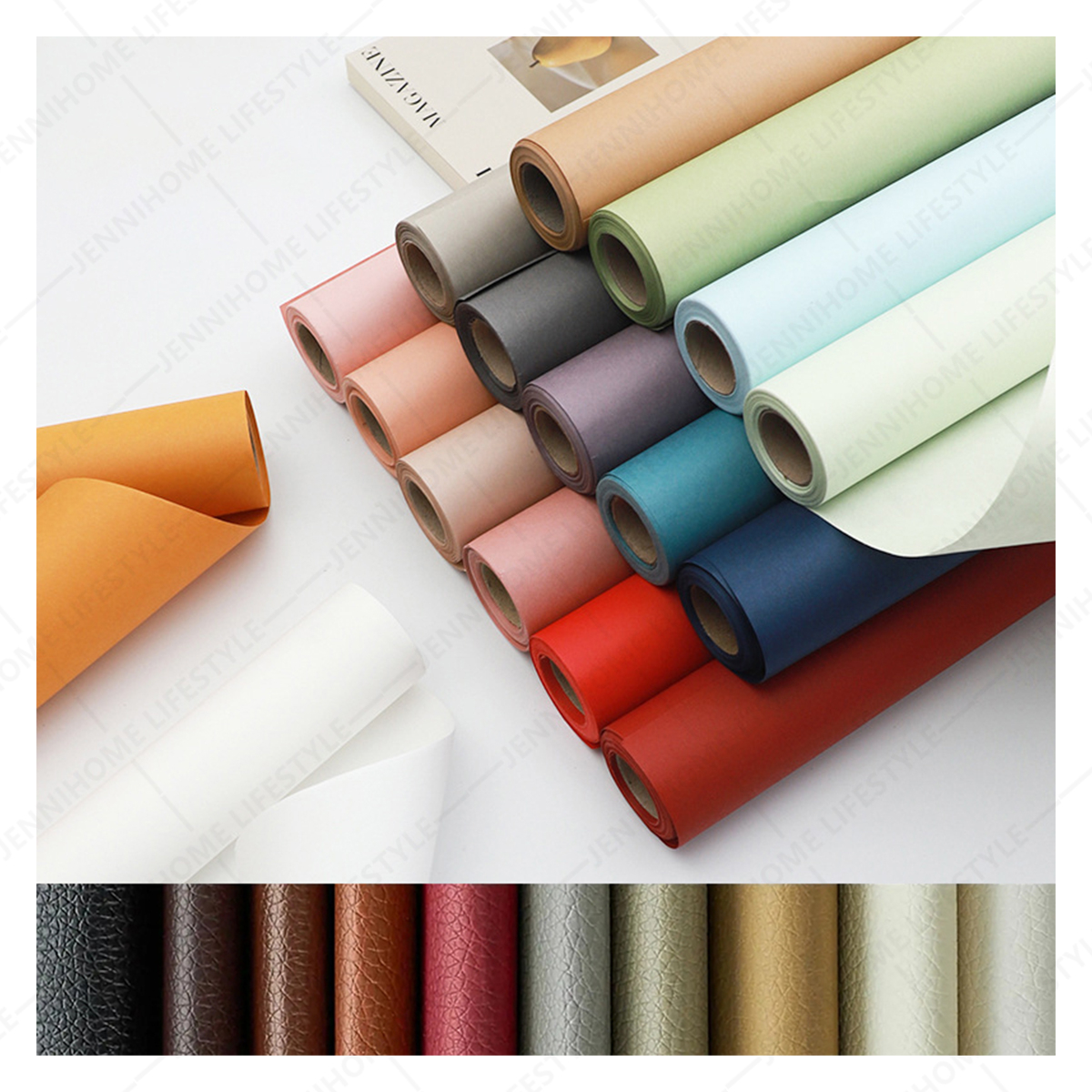 Removível PU Leather Repair Sticker, Grande parede auto-adesiva Renew Decal, DIY Door Wallpaper, Desk Decoration