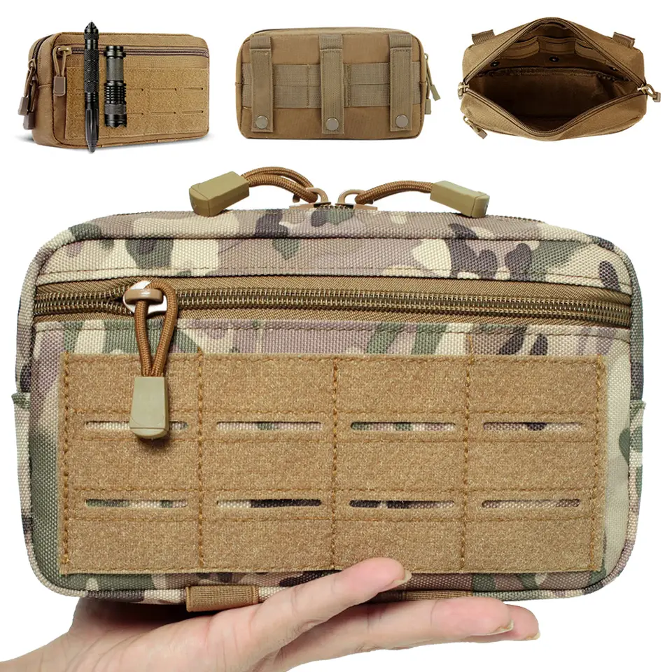 EDC Molle Тактическая сумка Поясная сумка Компактные универсальные сумки Поясная сумка Медицинские сумки Чехол для телефона Аксессуары для уличной охоты