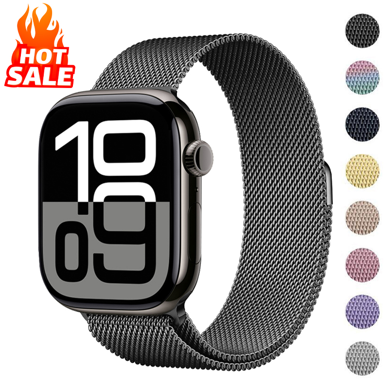 Миланский ремешок-петля для Apple Watch Band 46 мм 44 мм 45 мм 42 мм 40 мм 41 мм Браслет Correa iWatch Series 11 10 9 8 SE 7 6 5 Ultra 2