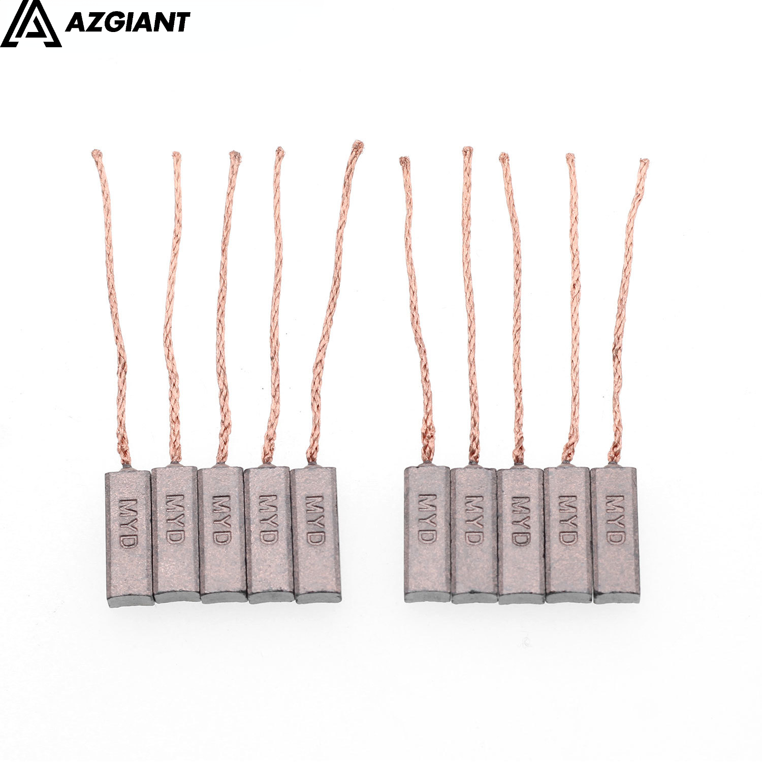 10 pezzi per Volkswagen Hyundai Ford Auto Generator regolatore di spazzole di carbone linea posteriore 4.5X6.5X19mm