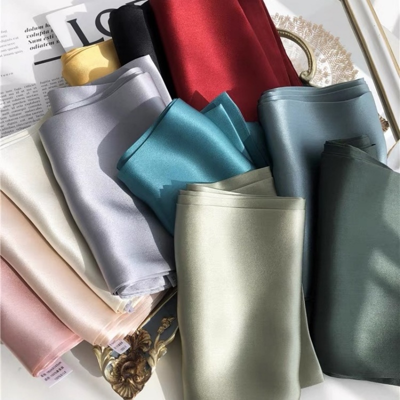 Mode 100% Echte Zijden Sjaal Vrouwen Sjaals Wraps Wraps Voor Dames Halsdoek Foulard Sjaals Pashmina Vrouwelijke Sjaal Hijab Bandana 2024