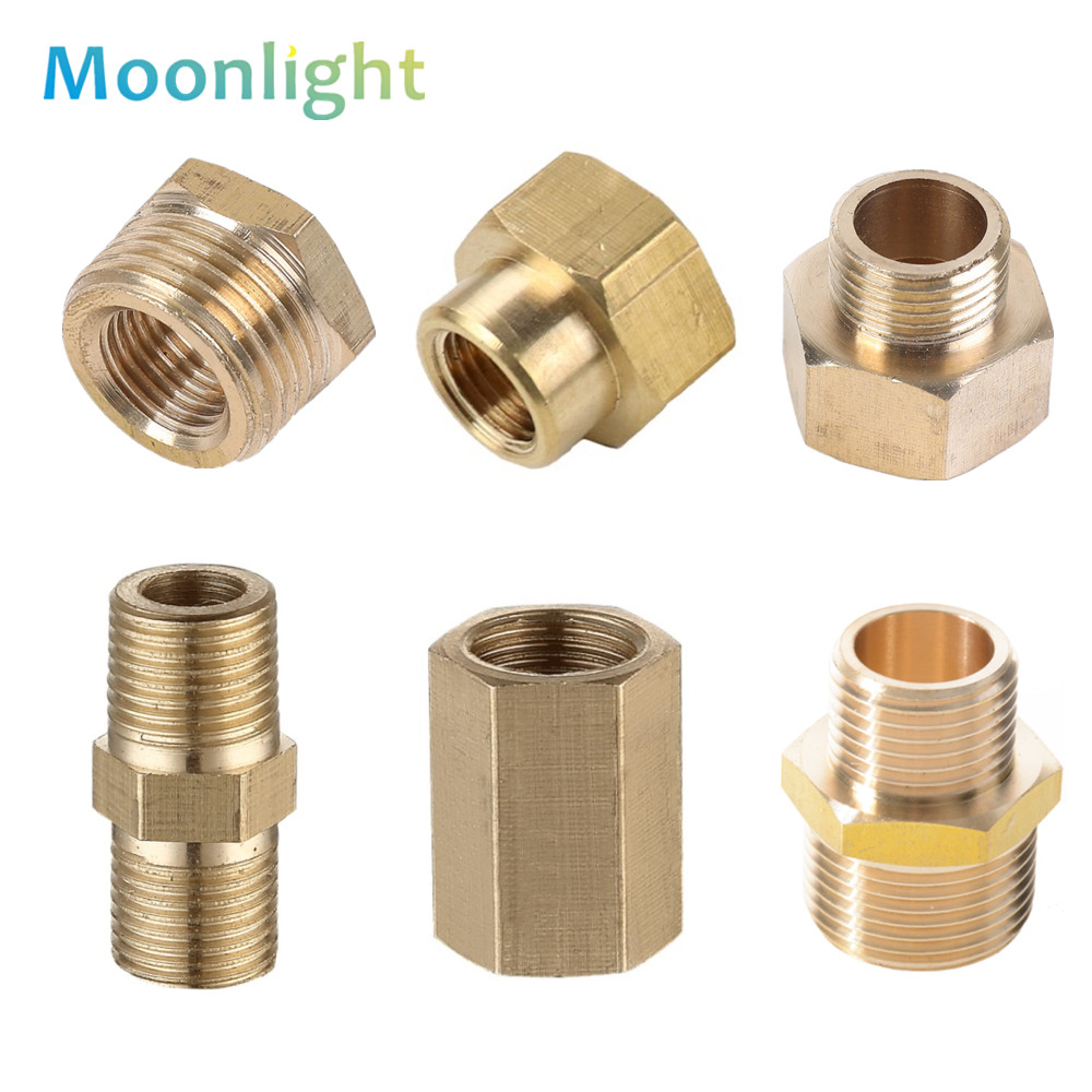 Adaptador de acoplamiento rápido para conector de pezón hexagonal de tubo de latón 1/8 1/4 3/8 1/2 3/4 1 accesorio adaptador BSP que reduce el casquillo hexagonal