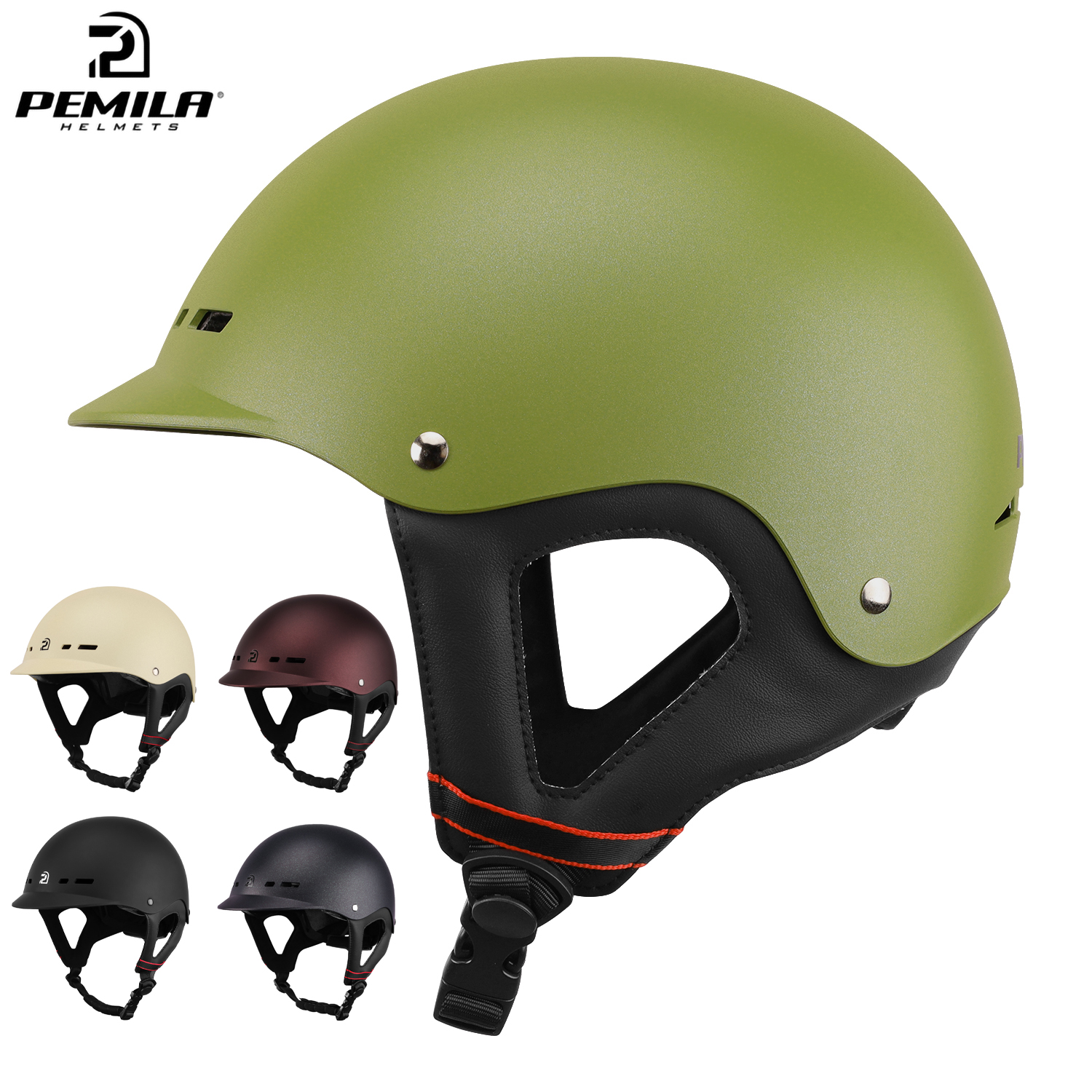 Pemila Nieuwe Fietshelm Mountainbike Race Geïntegreerd Oorbescherming Off Road Mtb Fietshelm Abs Matkleur Fietshelm
