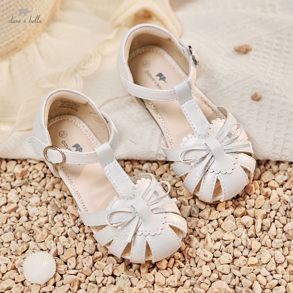 Dave Bella Mädchen-Sommersandalen, modische Kinderschuhe, weich, kühl, atmungsaktiv, Prinzessin, süß, Party, Baby, Freizeitsandalen DB2251120-A