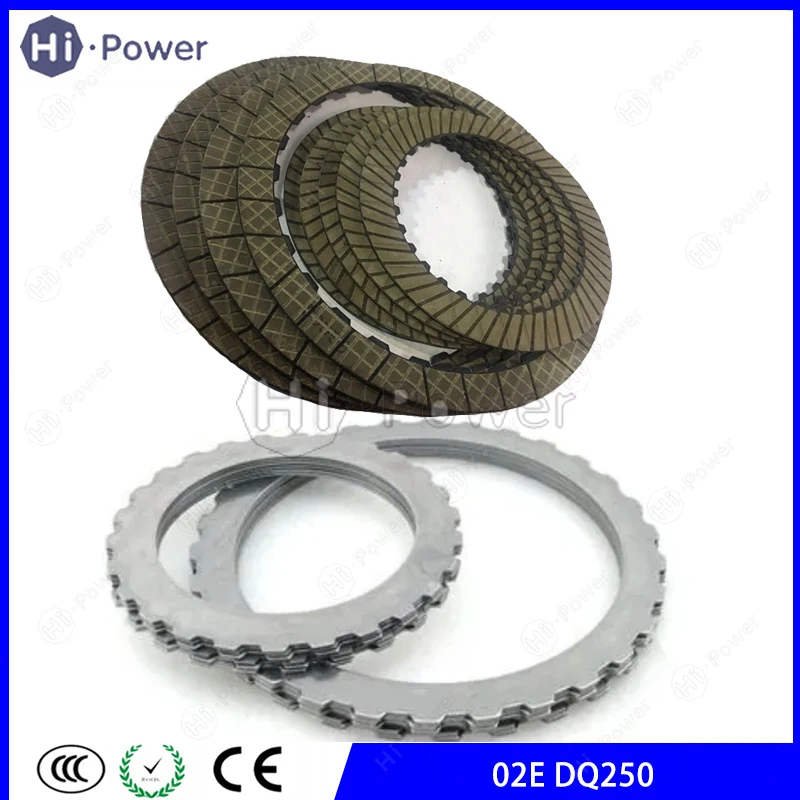 Plat Kopling Transmisi Otomatis DQ250 DSG 02E, Plat Baja, Untuk Audi A3 Q3 TT Skoda VW Beetle, Kit Cakram Kopling Gearbox Mobil