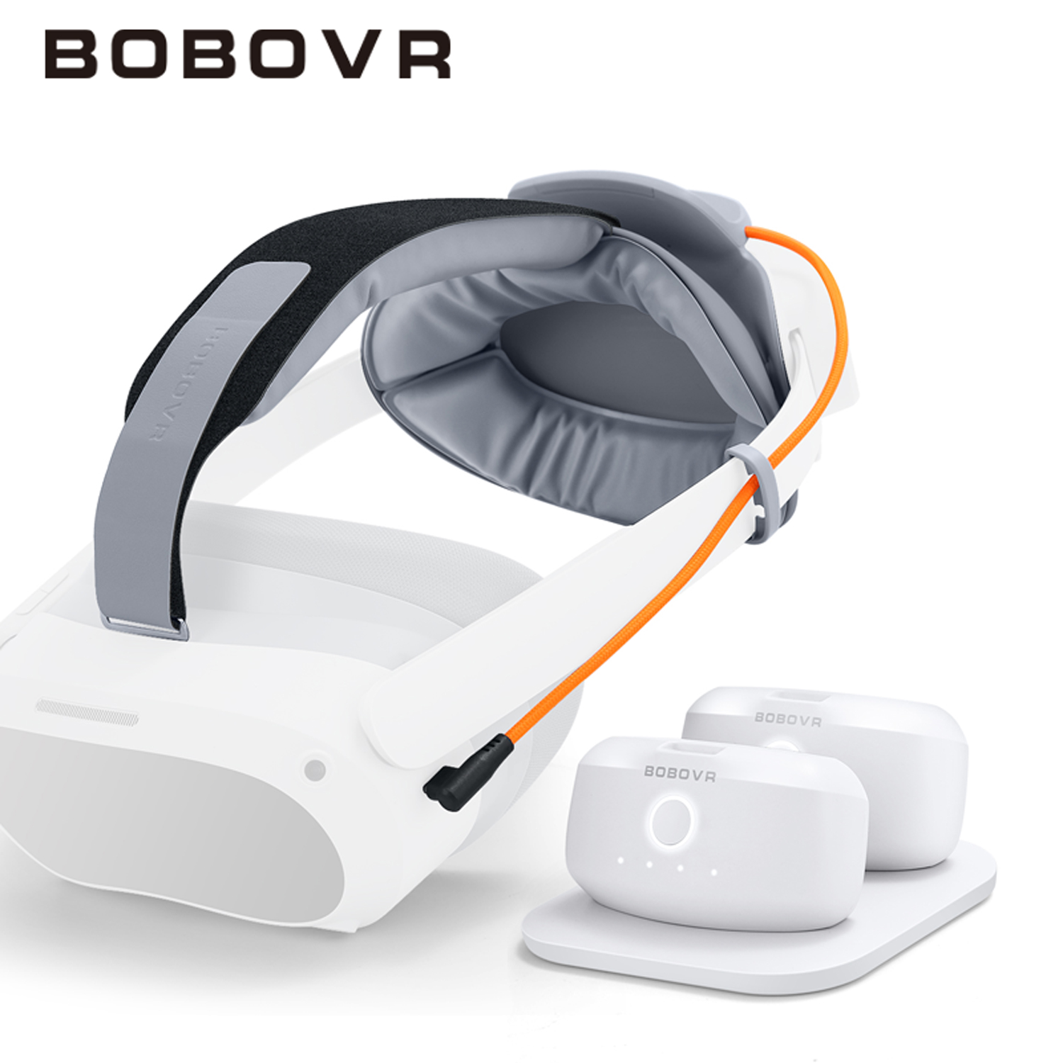 BOBOVR P4 Twin Battery Upgrade Combo Compatible with Pico4 pro Recirculating Power Supply System Dual Battery and Charging Dock