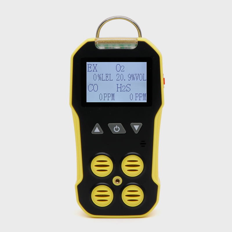 4 in 1 Portable Multi Gas Detector O2 / CO / H2S / EX Gas Detector with LCD Screen