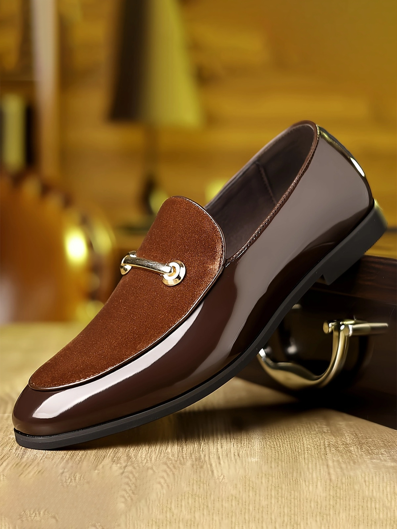 QRLQRL Mocassini di Lusso in Pelle Scamosciata Verde da Uomo, Slip-on con Nappe, Scarpe Morbide in Pelle per Matrimonio, Scarpe Basse in Pelle Nubuck