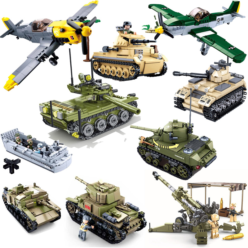 Sluban Ww Ii Ons Militaire Higgins Landing Craft Oorlogsschip Bouwstenen Marine Wapen Boot Wereldoorlog 2 Moc Bricks Classic model Speelgoed