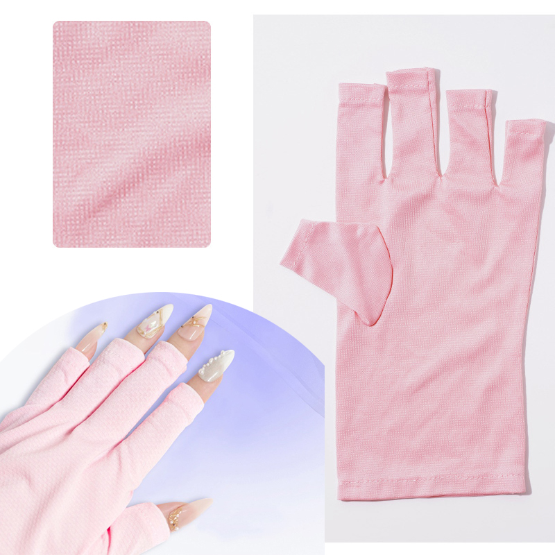 ถุงมือป้องกันรังสียูวีสำหรับทำเล็บ ป้องกันรังสีจากเจลและหลอดไฟ LED สำหรับงานทำเล็บเจล หลอดไฟ UV LED