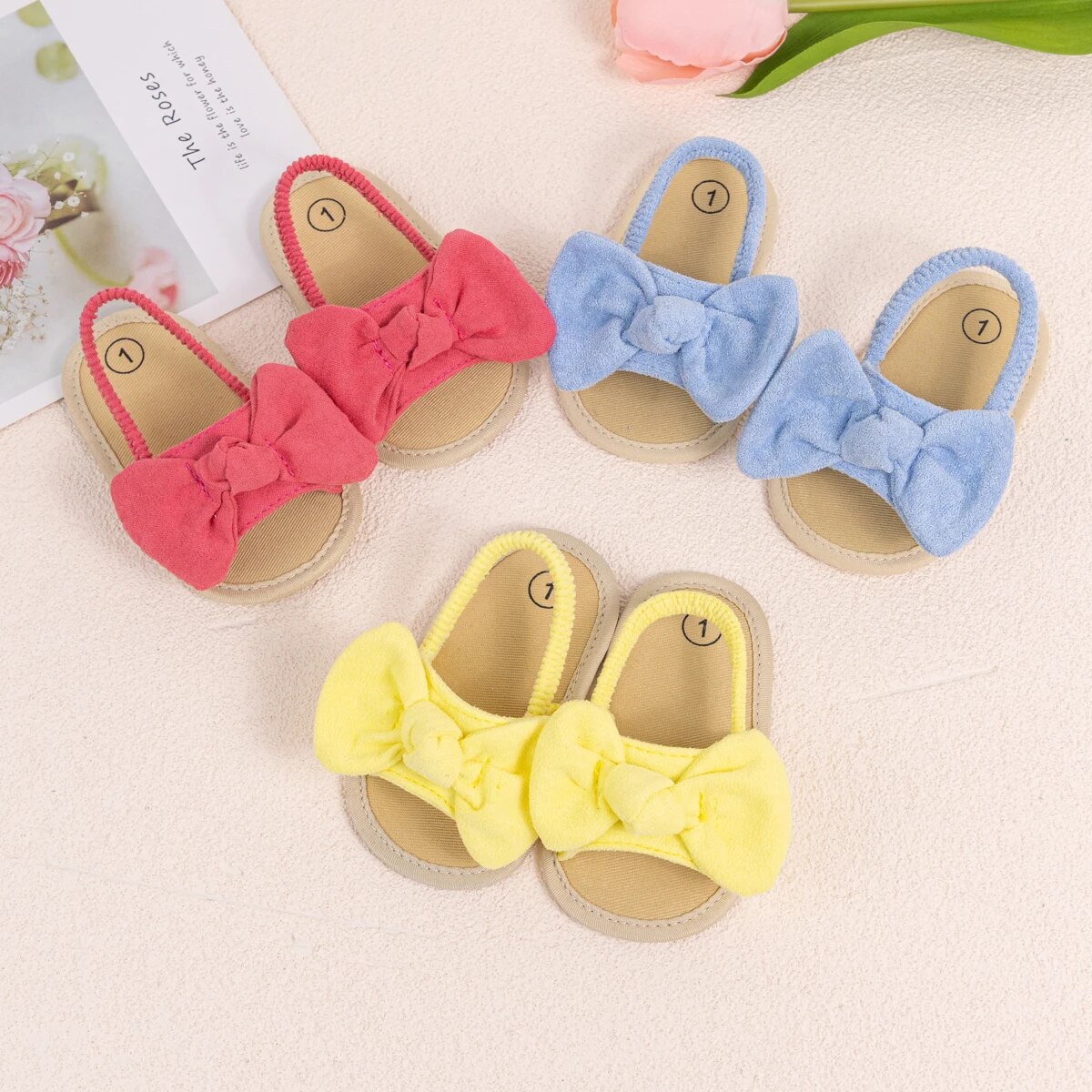 Verão bebê meninas sandálias moda arco sola macia sapatos casuais algodão confortável sapatos da criança praia sandálias do bebê 0-18 meses