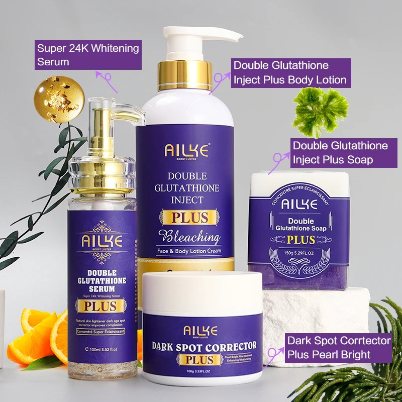 Отбеливающий крем AILKE Glutathione, улучшенный осветляющий лосьон, сияющий крем для любой кожи, уменьшает темные пятна, даже тон кожи