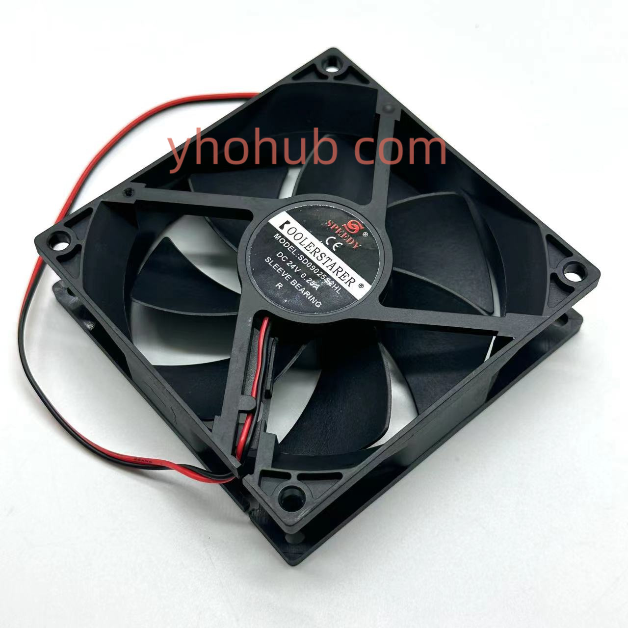 SPEEDY SD09025S2HL DC 24V 0,25A 92x92x25mm Ventilateur de refroidissement de serveur à 2 fils