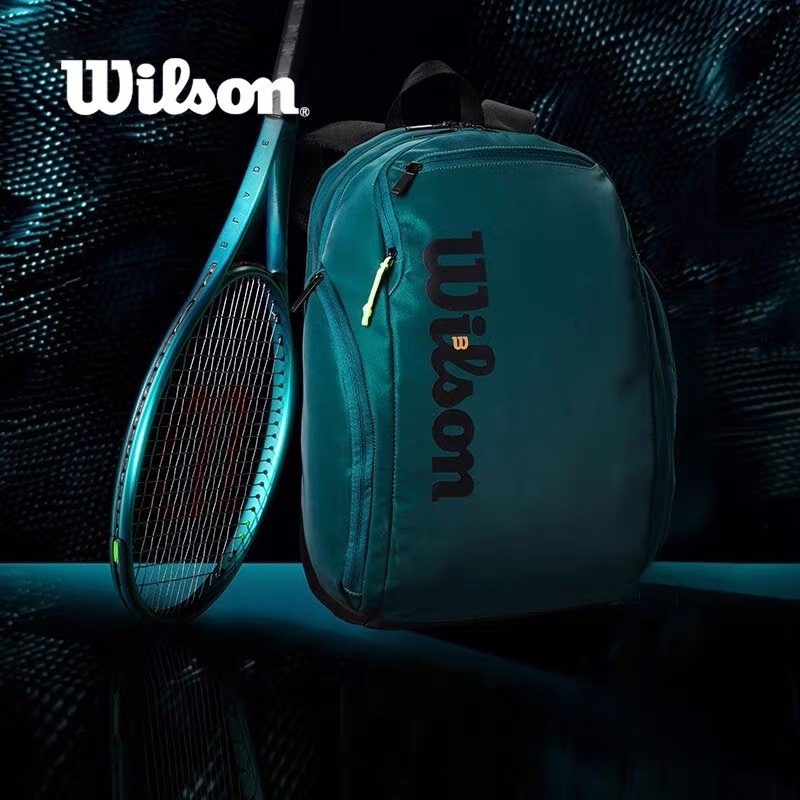 Wilson Designed 2024 Blade Super Tour V9 Профессиональный теннисный рюкзак Team Court Racquets Спортивная сумка с отделением для обуви