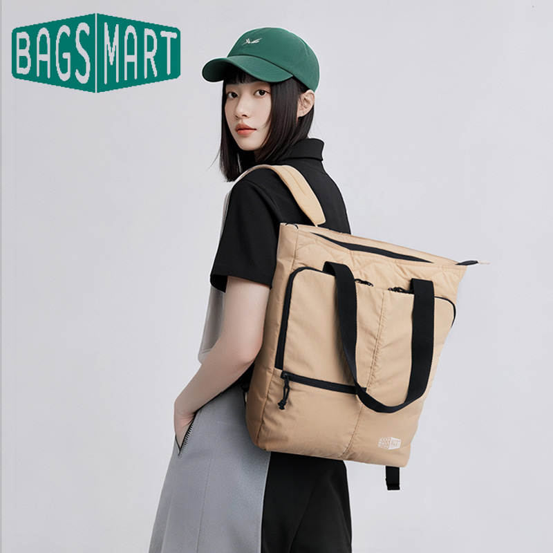 BAGSMART กระเป๋าเป้สะพายหลัง 15.6 นิ้วกระเป๋าคอมพิวเตอร์แล็ปท็อปกันน้ำเดินทางกระเป๋าถือผู้หญิงขนาดใหญ่ความจุกระเป๋าโท้ตวิทยาลัย