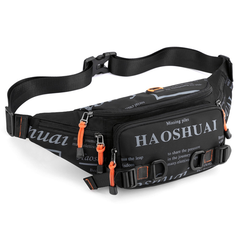 Hommes taille Fanny Pack ceinture sac en cours d'exécution en Nylon imperméable multi-usages voyage sport mâle fronde poitrine Bum hanche sacs