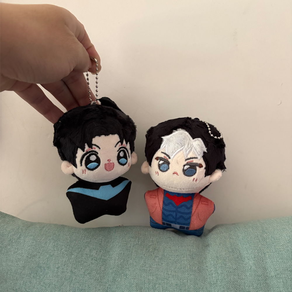 Boneka Plush Karakter Anime Dick Super Lucu 10cm, Grayson, Mainan Boneka Lucu, Gantungan Kunci, Tas, Liontin, Dekorasi