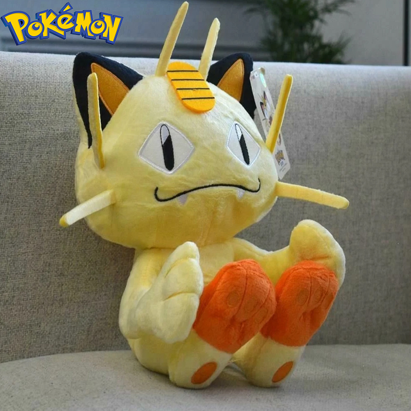 7.8 pouces Pok É Mon peluche jouet mignon Meowth doux Kawaii mignon meilleurs enfants pour Anime dessin animé peluche poupée Figure jouet pour cadeau d'anniversaire