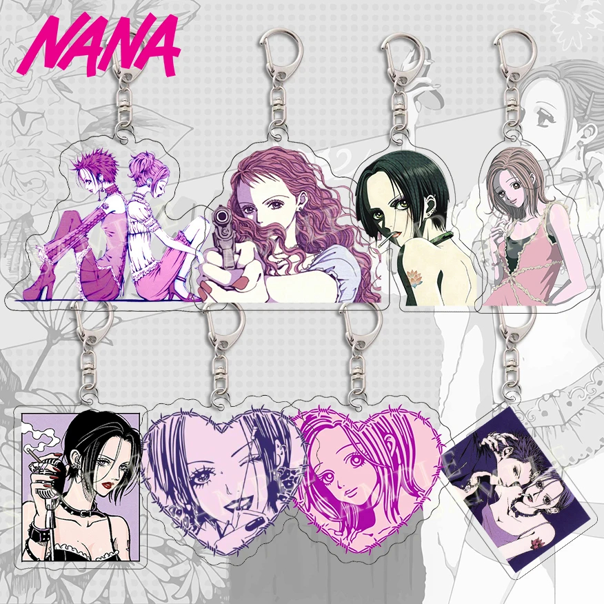 อะนิเมะ NANA Manga อะคริลิคพวงกุญแจ Oosaki Nana Komatsu Hachi Okazaki Shinichi Key Chain คอลเลกชันโต๊ะจอแสดงผล Orname