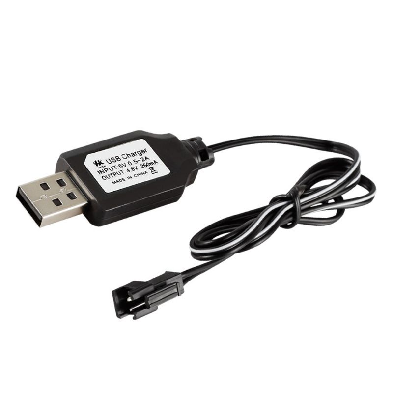 Ladekabel Batterie USB Ladegerät Ni-Cd Ni-Mh Batterien Pack SM-2P Stecker Adapter 4,8 V 250mA Ausgang Spielzeug Auto
