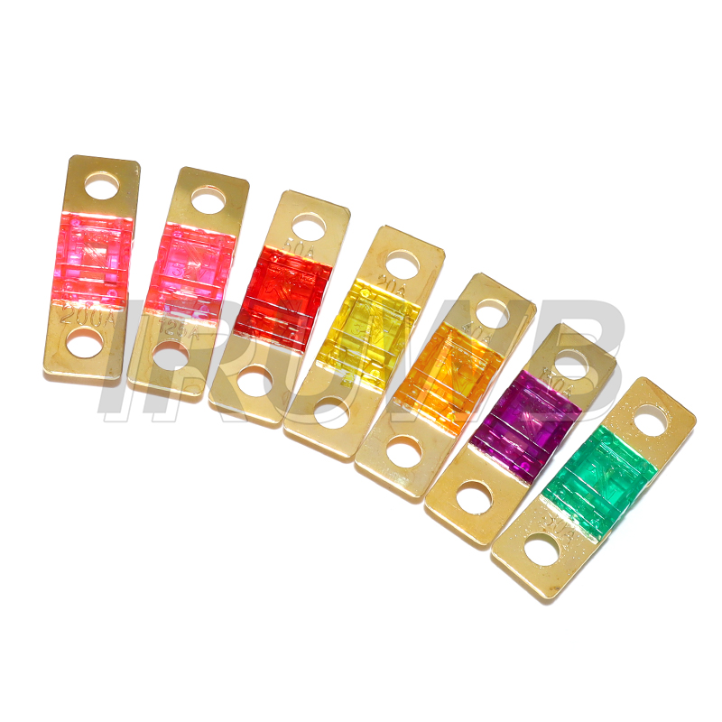 5PCS ANS ZEKERING 20A 30A 40A 50A 60A 70A 80A 100A 125A 150A 175A 200A ANL Vergulde Stud Zekeringen Mini Stereo Audio AFS Zekering