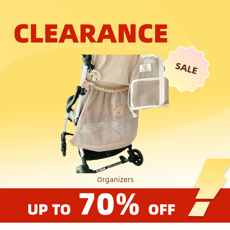 Clearance_Reusable Stroller Hanging Bag Summer Mesh Stroller Bag Nappy Organizer Baby Items Diapers Pouch Large Capacity Cart Ac