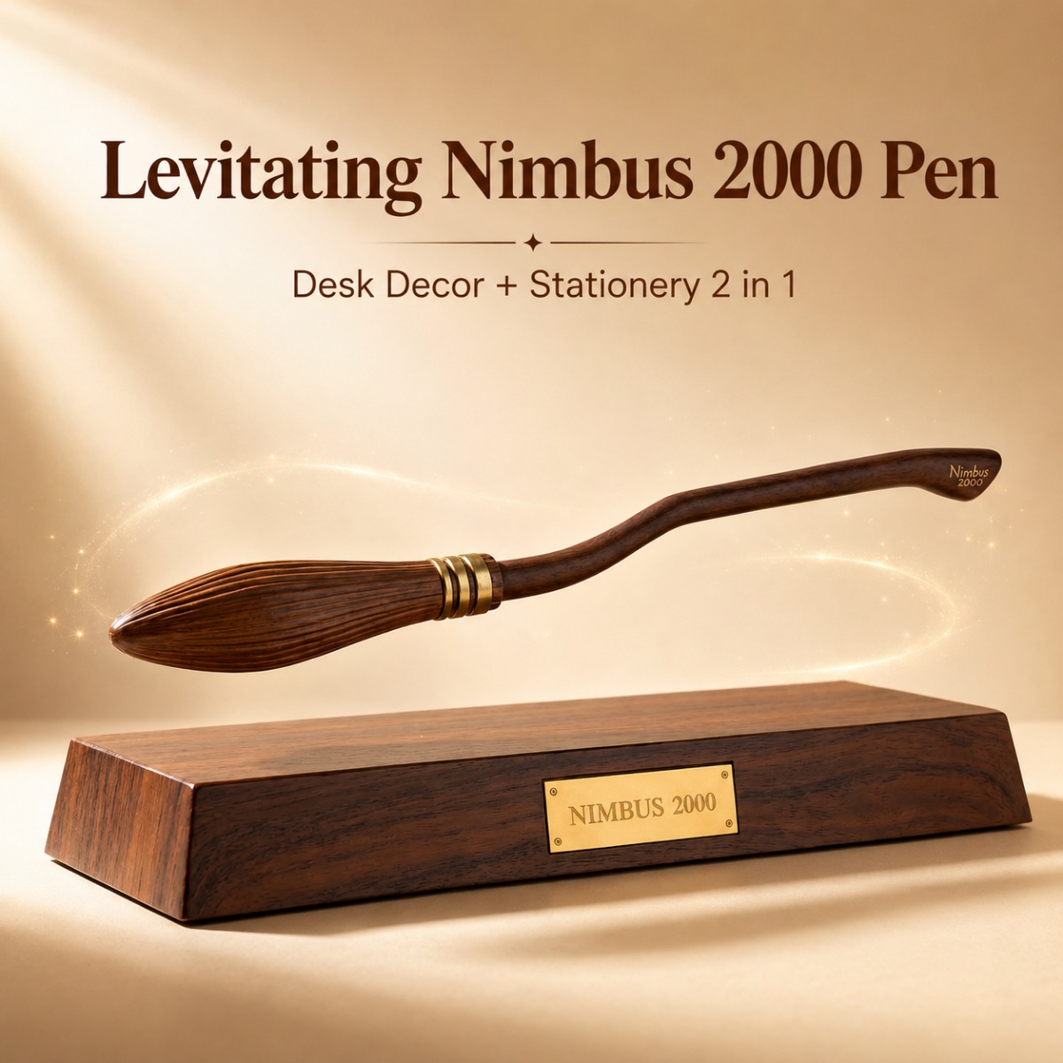 ปากกาลอยได้ Haries Penggemar Nimbus 2000 ปากกาลูกลื่นแม่เหล็ก ของเล่นตั้งโต๊ะ ของขวัญ