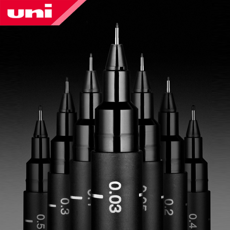 เครื่องเขียนญี่ปุ่นปากกา Fineliner วาดปากกาหมึกเจล Pin-200กันน้ำปากกาสายเบ็ดของเหลว0.25-0.94ออกแบบร่างมังงะ