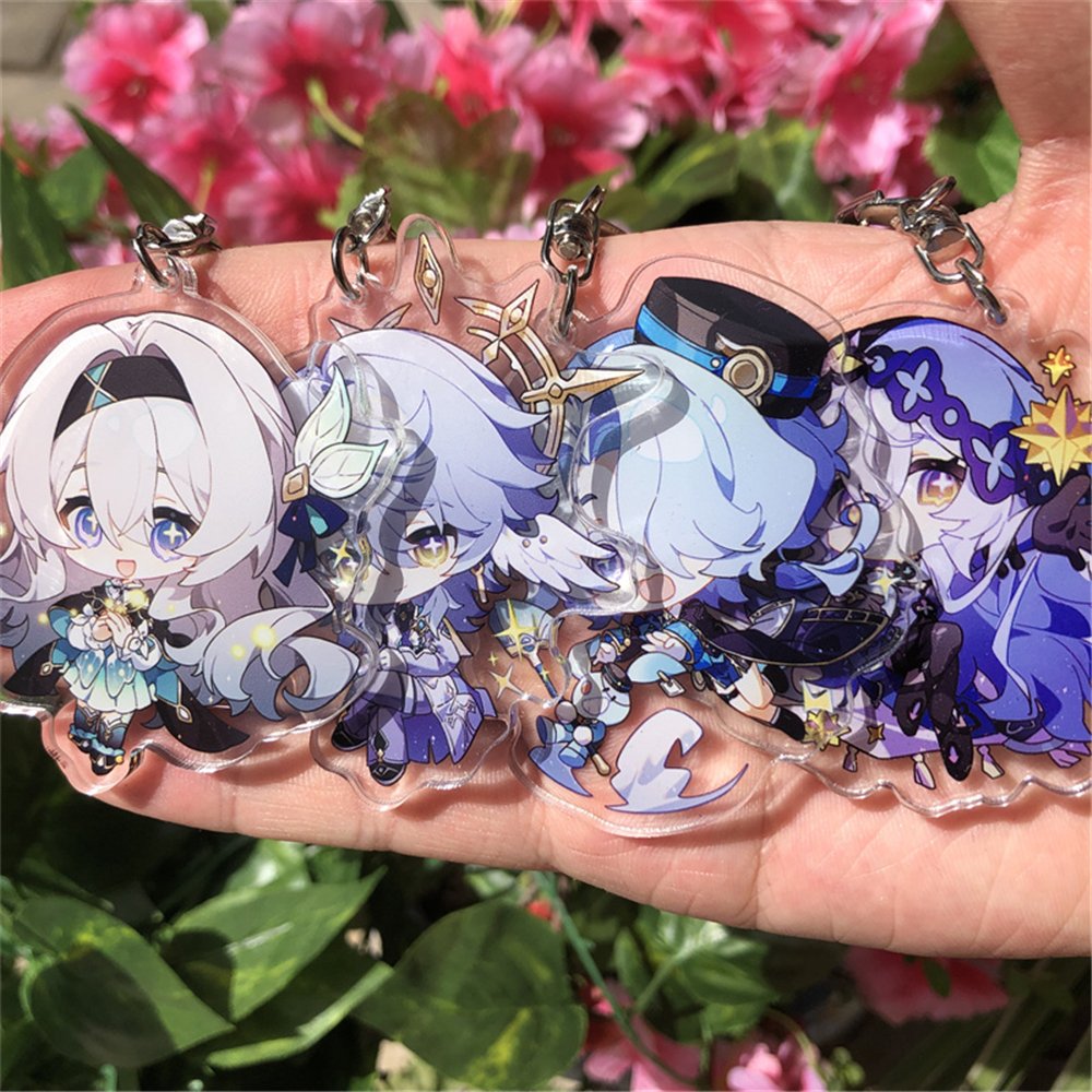 Spiel Honkai: Star Rail Robin Aventurin Acheron Black Swan Sparkle Cosplay Kostüme Schlüsselanhänger Schlüsselanhänger Zubehör Anhänger Geschenk