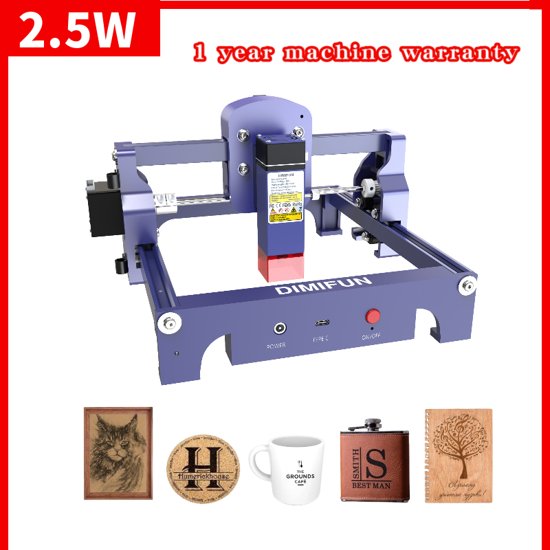 Hochpräzise Lasergravurmaschine 30 W elektrische Leistung LightburnGRBL CNC-Planken Acryl Zimmerei Cutti