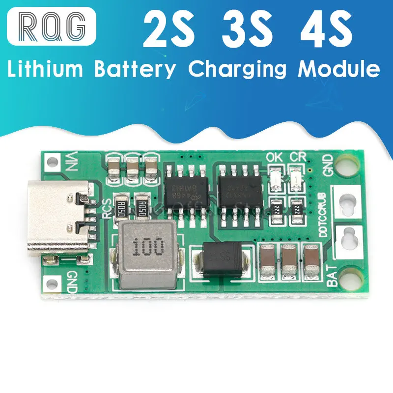 Cargador de batería de litio multicelda 2S 3S 4S tipo C a 8,4 V 12,6 V 16,8 V Boost LiPo 7,4 V 11,1 V 14,8 V 18650