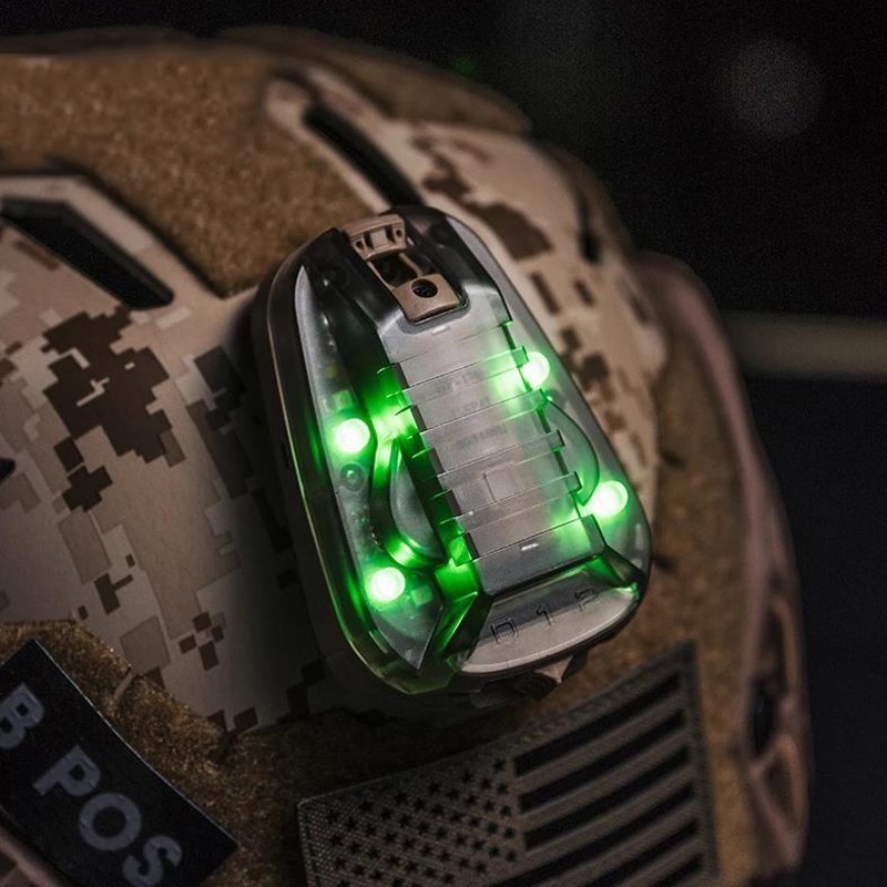 WADSN wodoodporna lampa biedronka taktyczna szybka lampka na kask polowania światło bezpieczeństwa lampa czołowa światło stroboskopowe LED przetrwania na zewnątrz