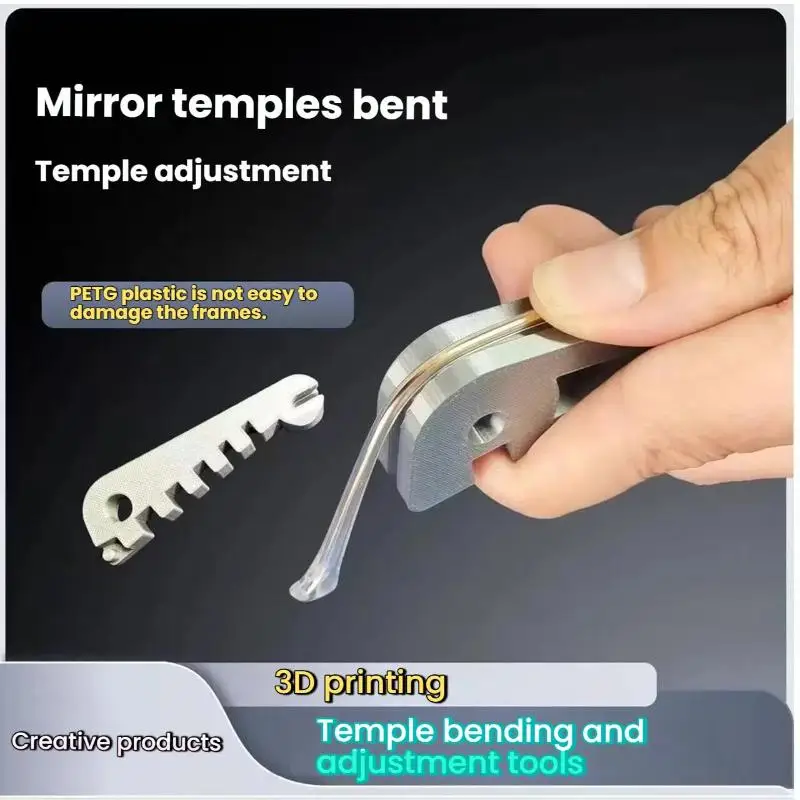 2PCS Eyeglass Curvature Adjuster Glasses Frame Bender And Temple Arms Nose Pads Adjuster Professional Optician Tool