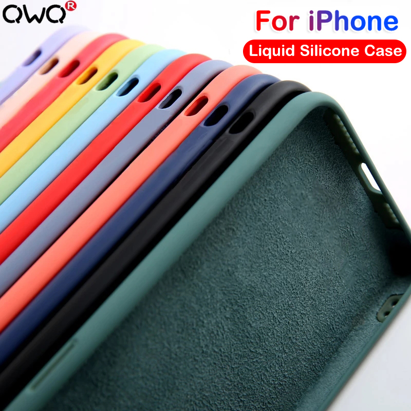 贅沢液体シリコーンケース iPhone 15 14 13 12 11 プロマックスケース iPhone 13 12 ミニ X XR XS 最大 8 7 プラス耐衝撃カバー