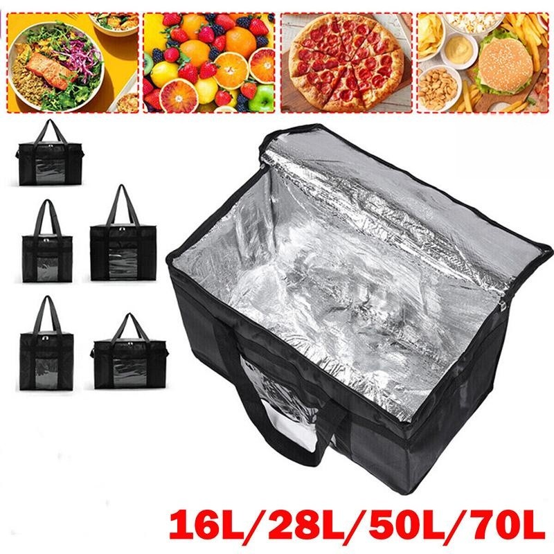 70L Izolowana termiczna torba termoizolacyjna do przechowywania zimna Przenośna torba na lunch o dużej pojemności Piknik Camping Torby na żywność z folii aluminiowej