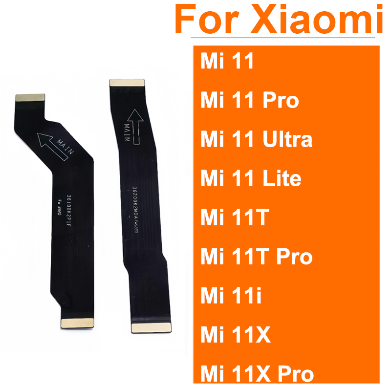 Kabel Fleksibel Konektor Motherboard LCD untuk Xiaomi Mi 11 11T 11i 11X Lite Pro Ultra Global 4G 5G Layar LCD Pita Fleksibel Mainboard