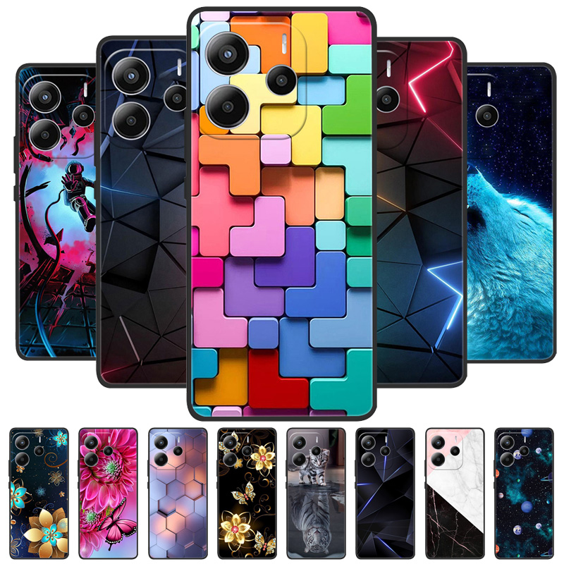 Für Xiaomi Redmi Note 14 5G Hülle Silikonschutz Redmi Note 14 Hülle TPU Painted Handyhülle Redmi Note 14 5G Cover Note14 2025