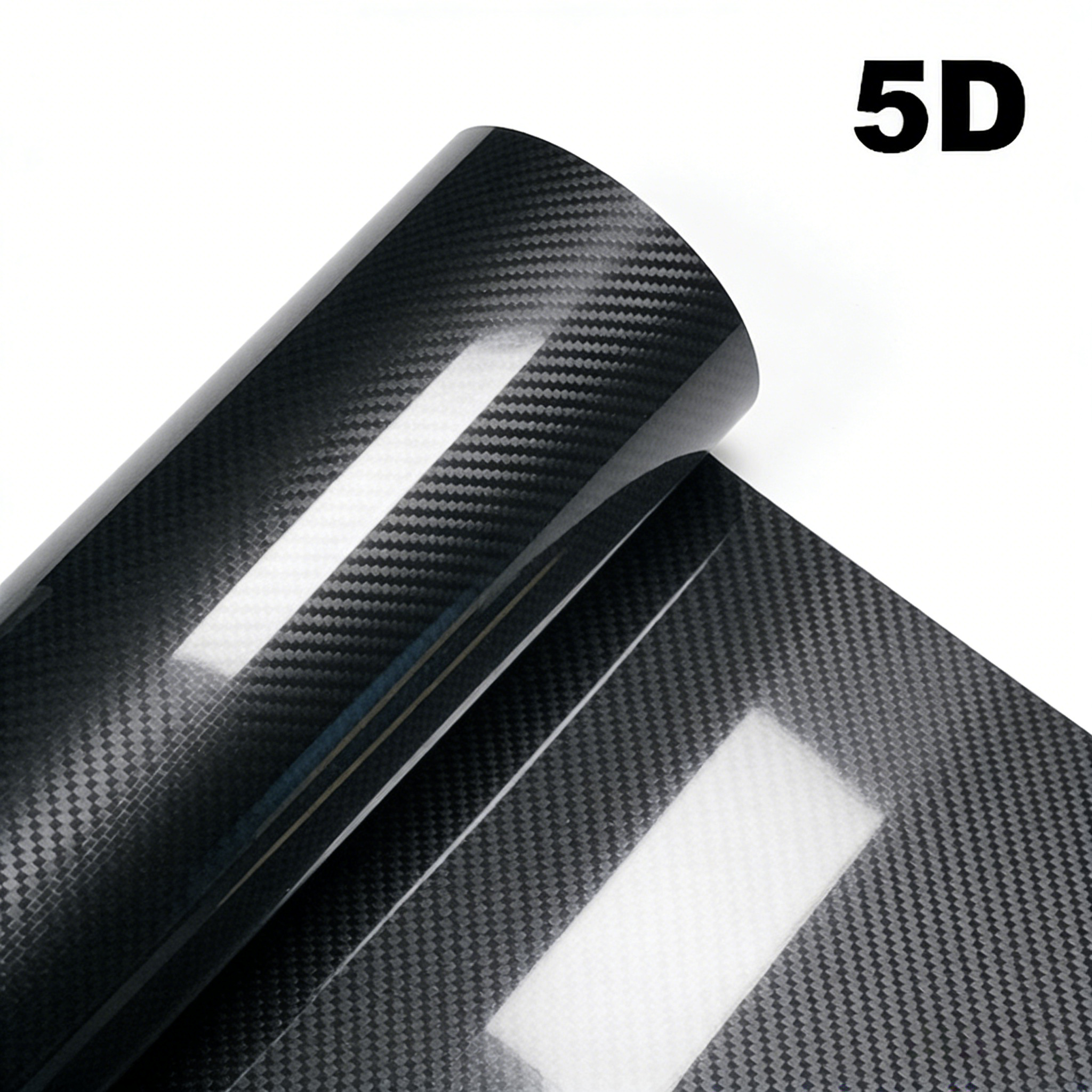 1-6m Carbon Fiber Car Body Vinyl Wrap Matte Accessories Glossy Black Sticker 3D 4D 5D 6D Auto Foil Cover Decoration Film