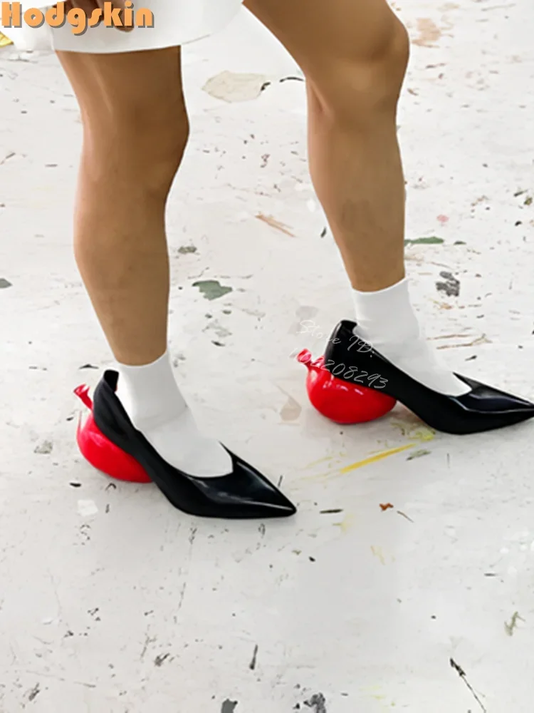Zapatos de tacón de aguja con punta, negros, sexys, de estilo peculiar, sin cordones, de tacón alto, novedad 2025, moda de verano, zapatos de vestir para mujer