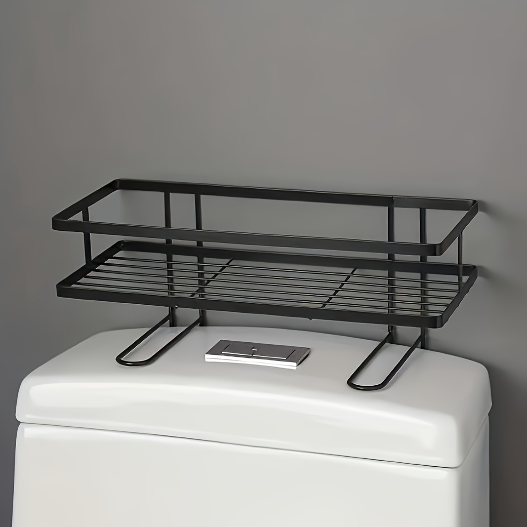 Estante de almacenamiento para inodoro no perforado, estante de almacenamiento varios para baño, estante de almacenamiento multifuncional para baño, artefacto