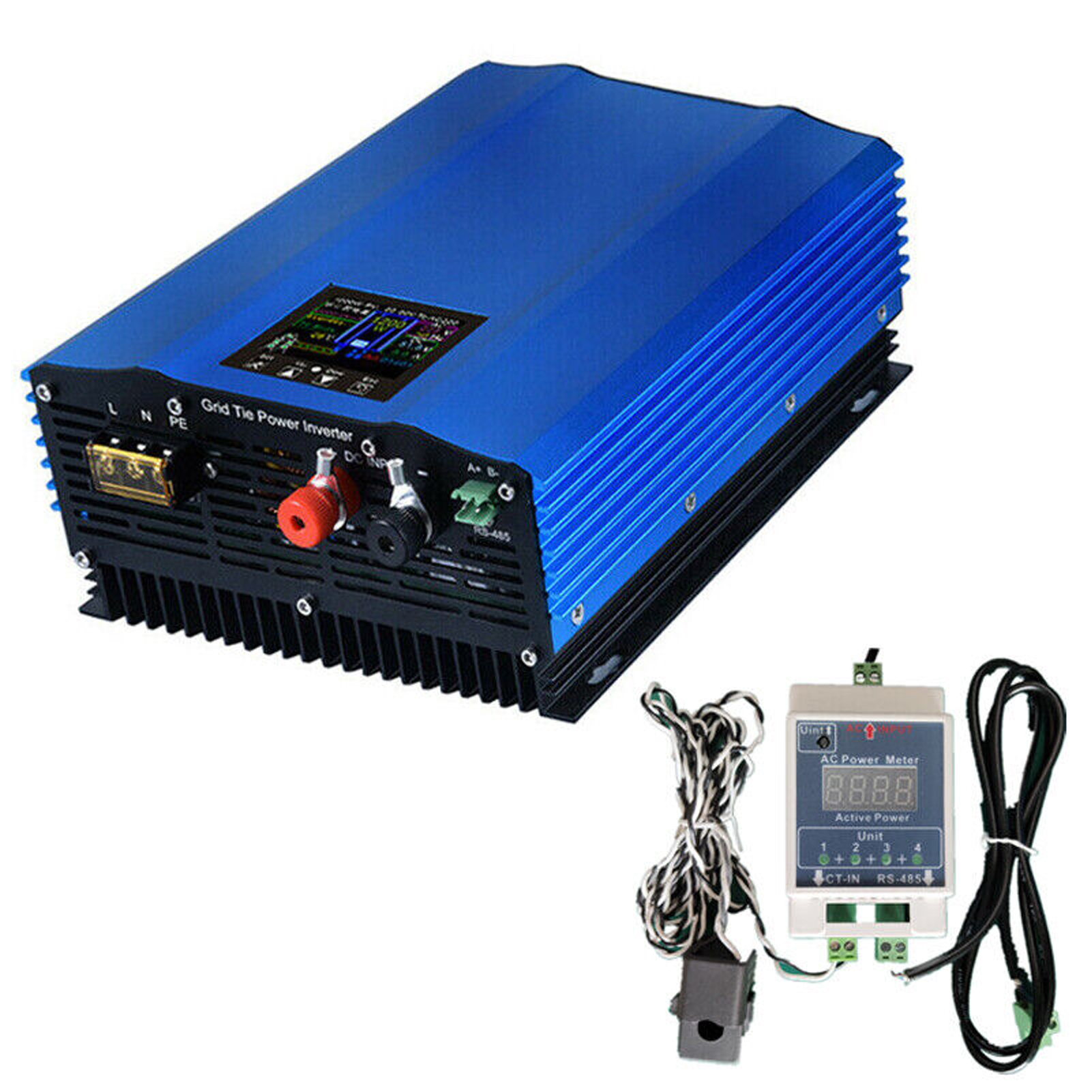 Inverter daya, 1200W 1000W 1.2KW 1KW Solar Grid Tie Battery Discharge Inverter DC24V 26-45v 55-90v ke AC110V AC220V Limiter