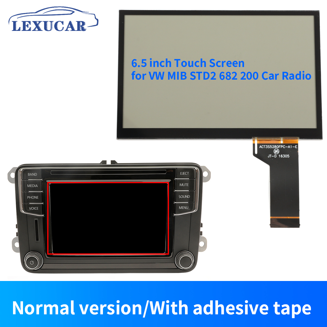 Pantalla táctil de 6,5 pulgadas para VW MIB STD2 TDO-WVGA0633F00039/36 WVGA0633F00045 reproductor Multimedia de coche 680 682 200 Radio de navegación