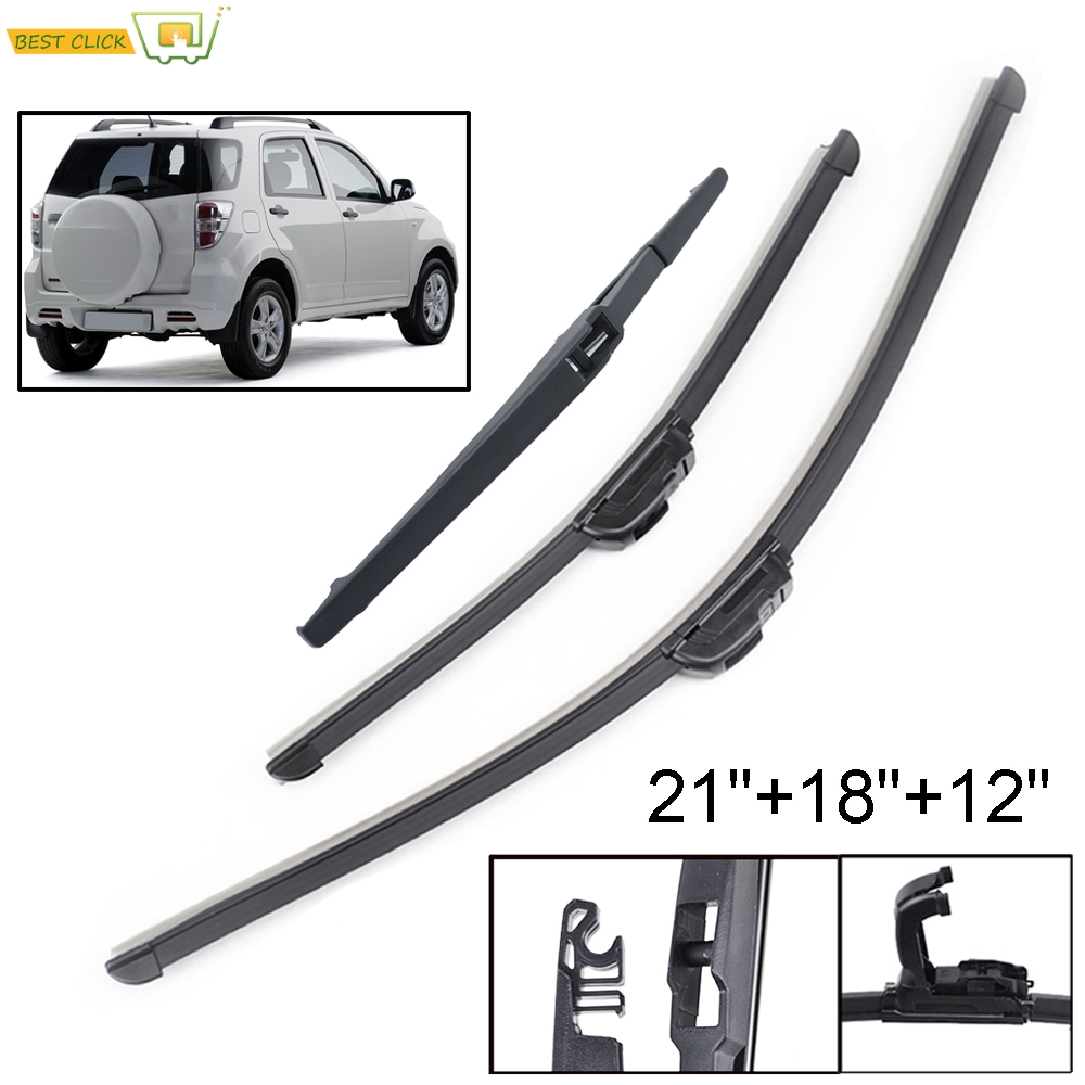 Pióra wycieraczek szyby przedniej Misima do przedniej tylnej szyby Daihatsu Terios 2005 2006 2007 2008 2009 2010 2011 2012 2013