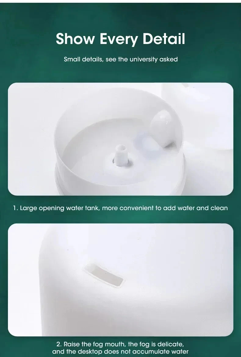 Mini Humidificador de 500 ml, Difusor de Aroma USB con Aspecto de Madera, Humidificador de Aire con Luces Nocturnas de Colores, Difusor de Aceites Esenciales