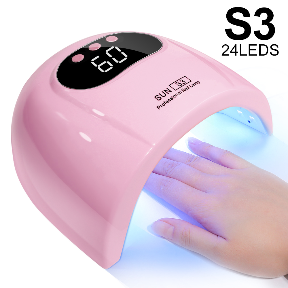 24/6 LED UV Lampe für Nägel Gel Polnisch Trocknen Mit LED Display Und Motion Sensing Professionelle Maniküre Lampe Trockner Heimgebrauch Werkzeug