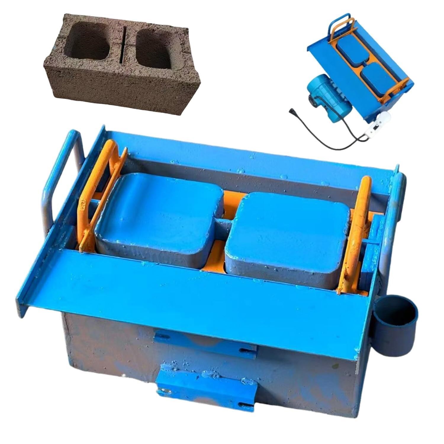 Extrusion Brick Machine, Mobile Cement Brick Machine, 45 Seconds Fast Forming, for Cement and Concrete Blocks